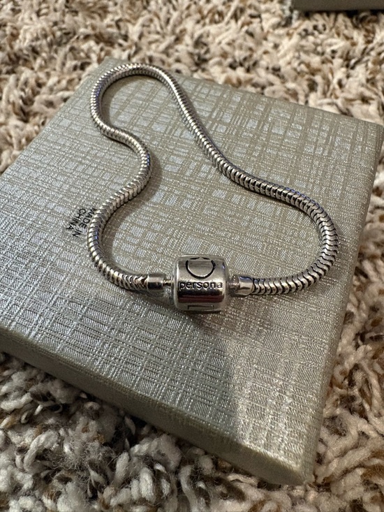 Persona Jewelry - Persona Silver Tone Snake Chain Bracelet